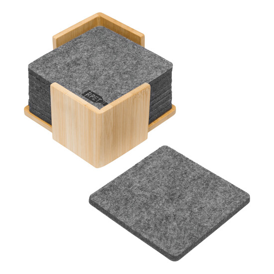 Filzuntersetzer ECO BASE, braun, grau