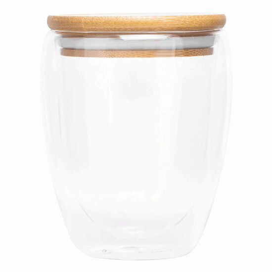Glas BAMBOO ART M, Füllmenge ca. 350 ml, braun, transparent