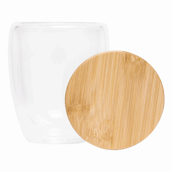 Glas BAMBOO ART M, Füllmenge ca. 350 ml, braun, transparent
