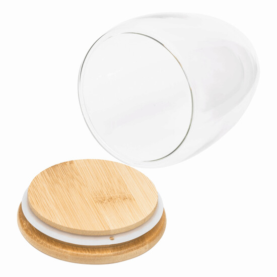 Glas BAMBOO ART M, Füllmenge ca. 350 ml, braun, transparent