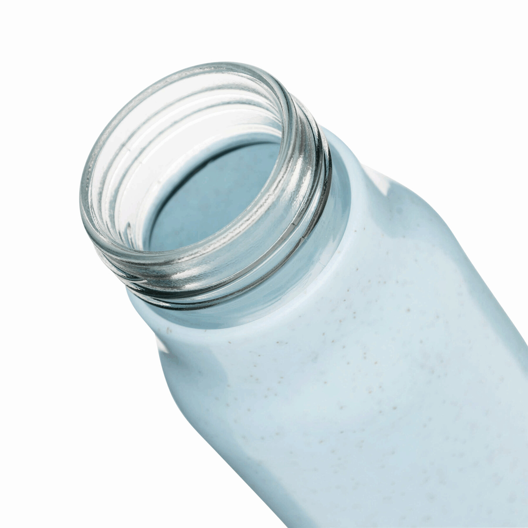 Glas-Trinkflasche ECO DRINK mit Ummantelung, blau