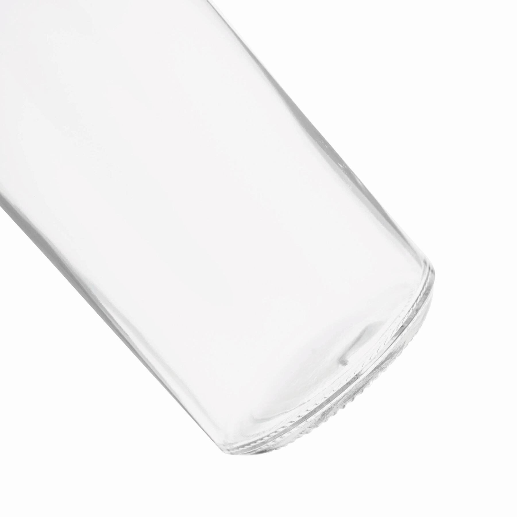 Glas-Flasche DEEPLY, braun, transparent