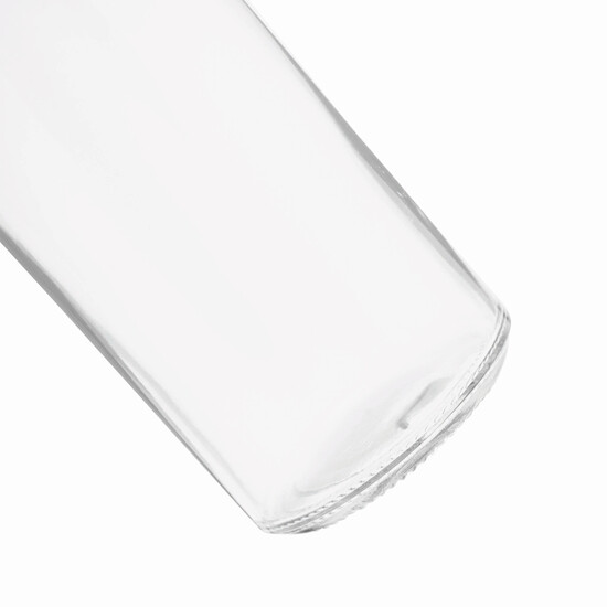 Glas-Flasche DEEPLY, braun, transparent