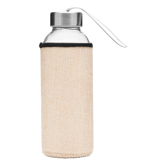 Glas-Trinkflasche TAKE JUTY, natur