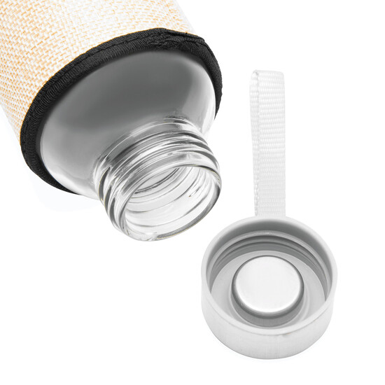 Glas-Trinkflasche TAKE JUTY, natur