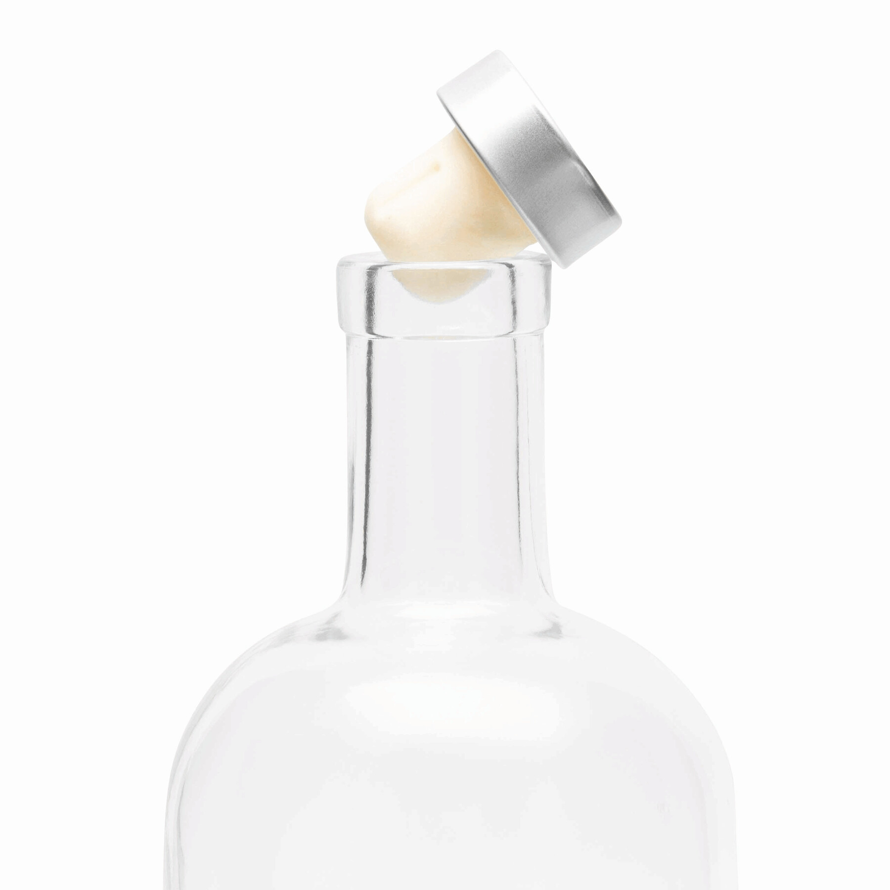 Glas-Trinkflasche PEARLY, transparent