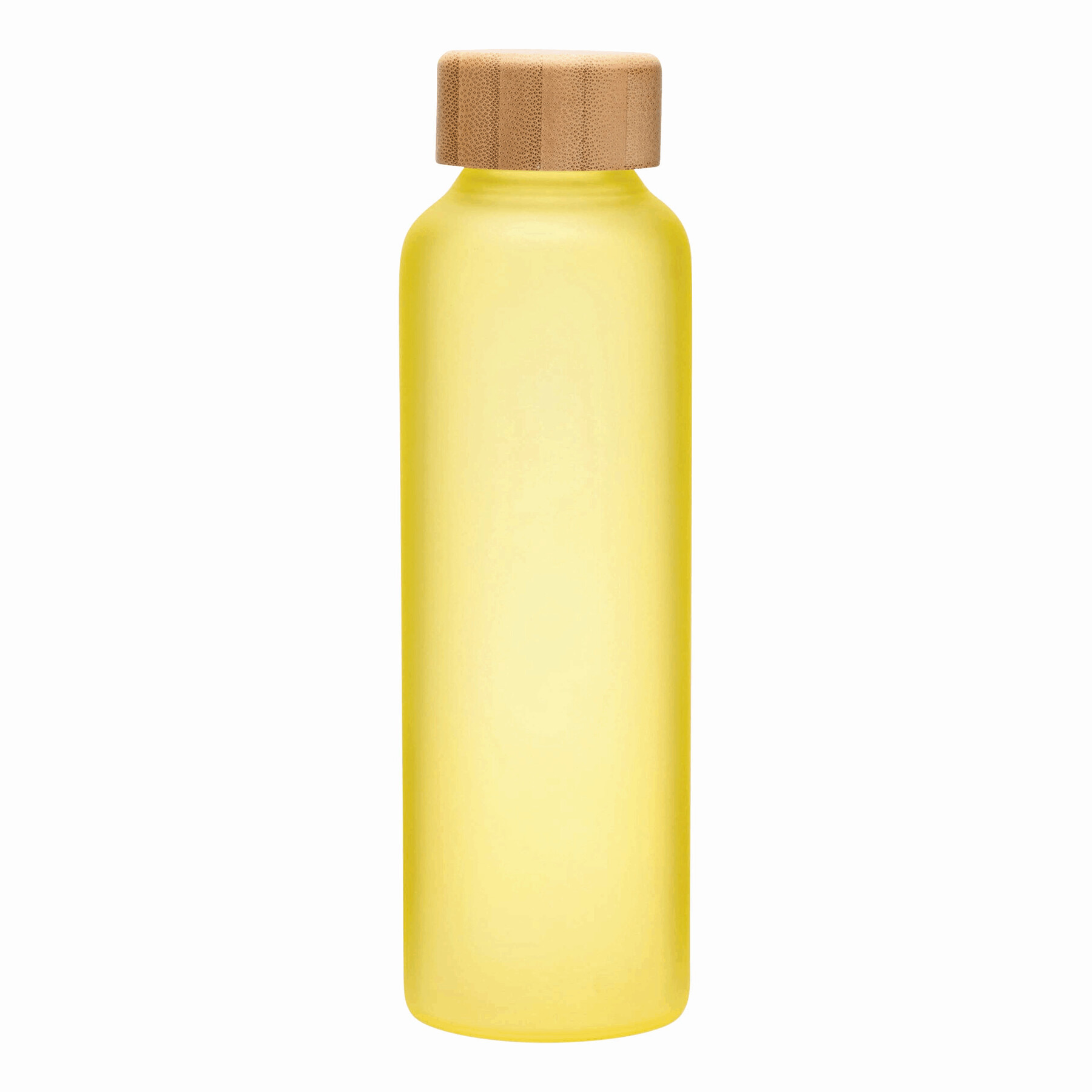 Glas-Flasche TAKE FROSTY, gelb