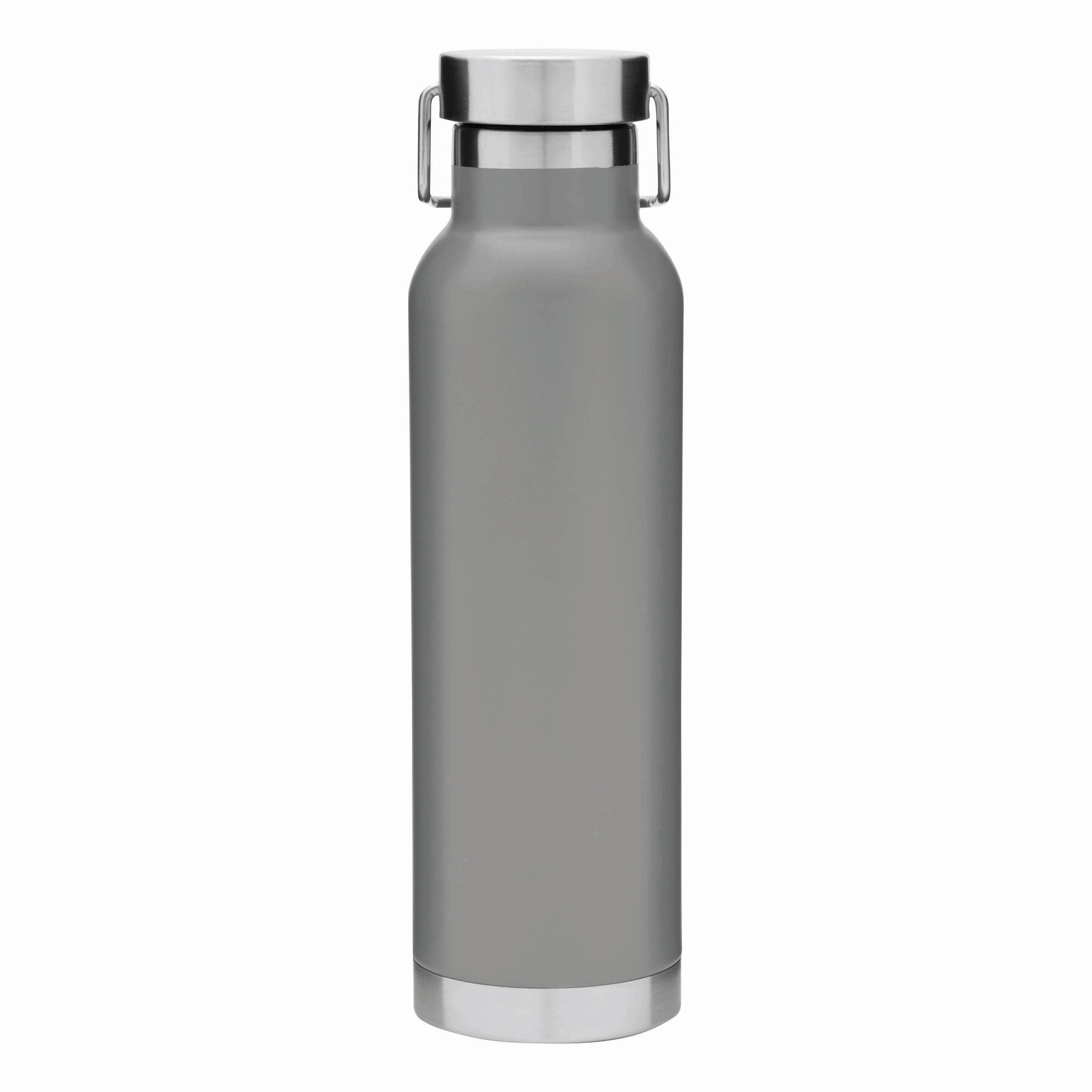 Vakuum-Isolierflasche MILITARY, grau