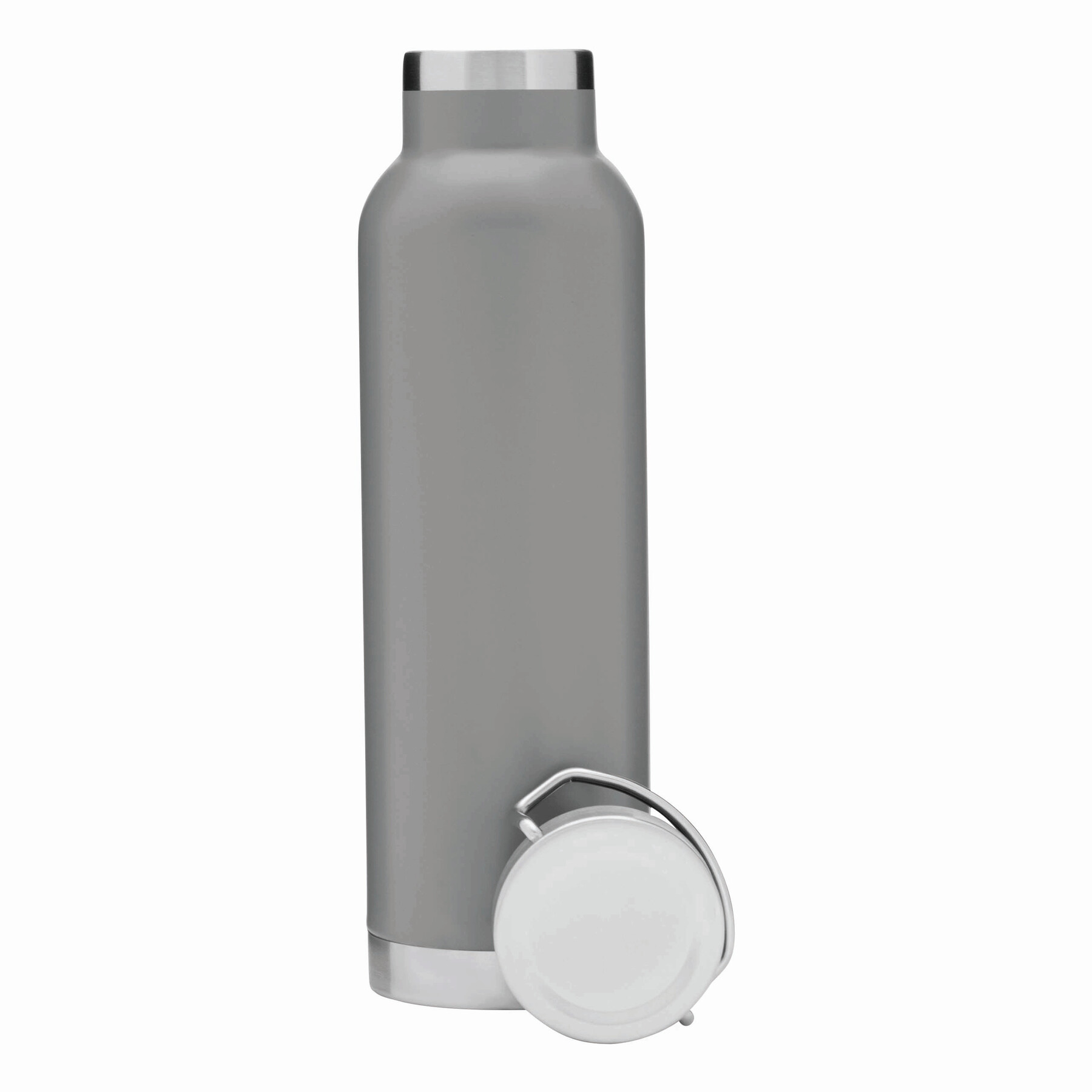 Vakuum-Isolierflasche MILITARY, grau