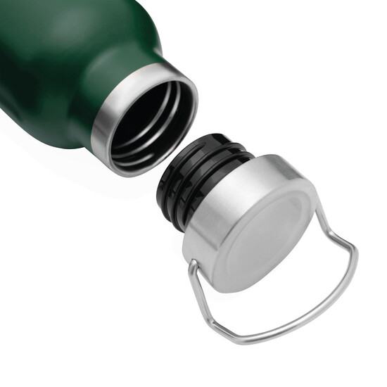 Vakuum-Isolierflasche MILITARY, dunkelgrün