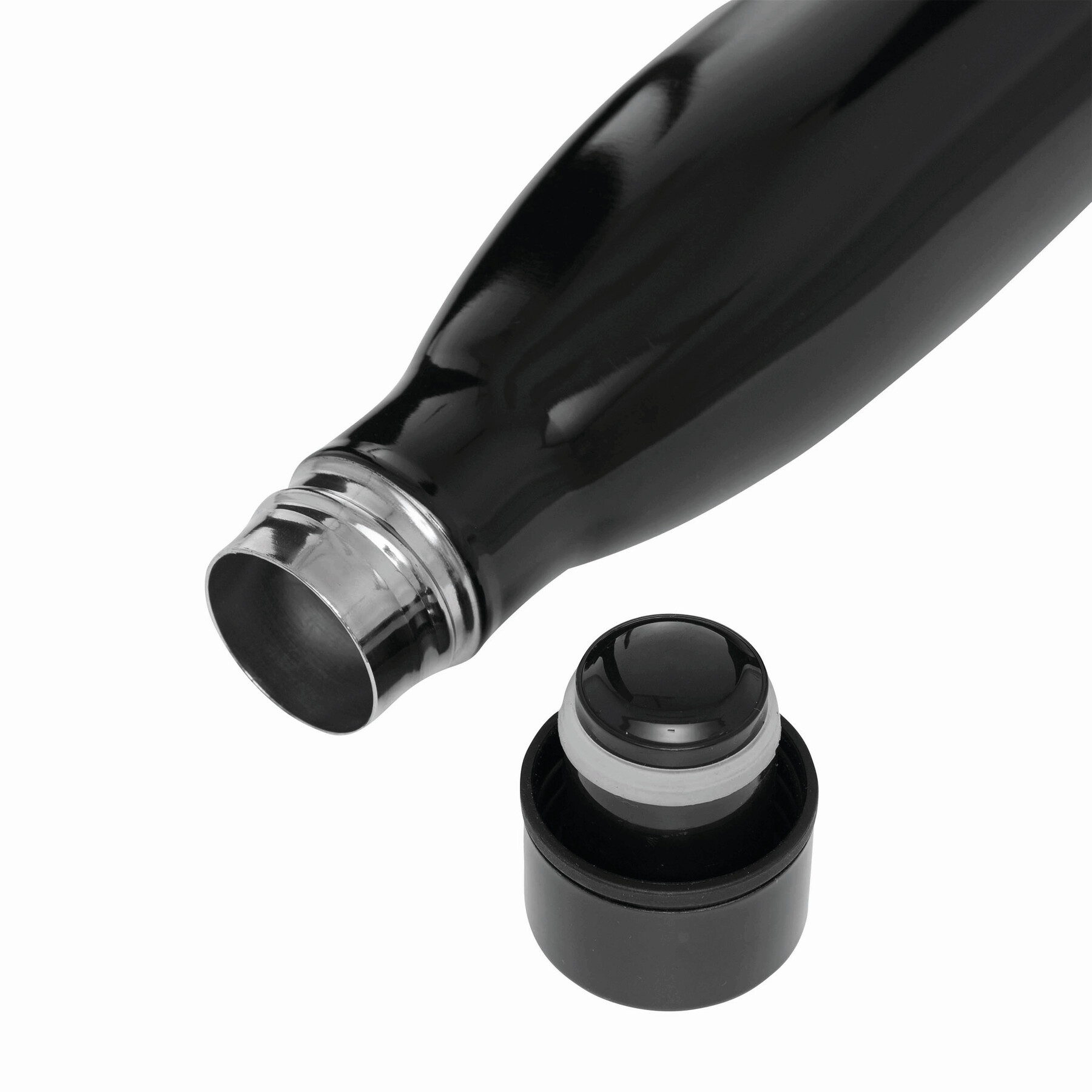 Vakuum-Trinkflasche LEGENDY, schwarz