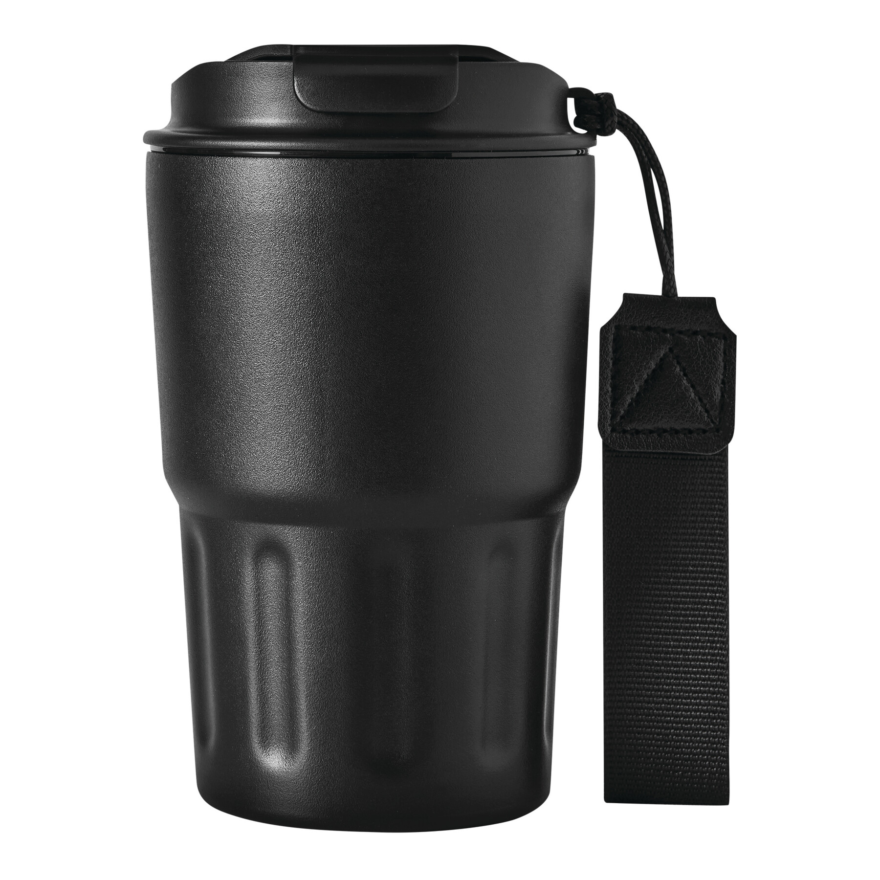 Vakuum-Trinkbecher TRAVEL MUG, schwarz
