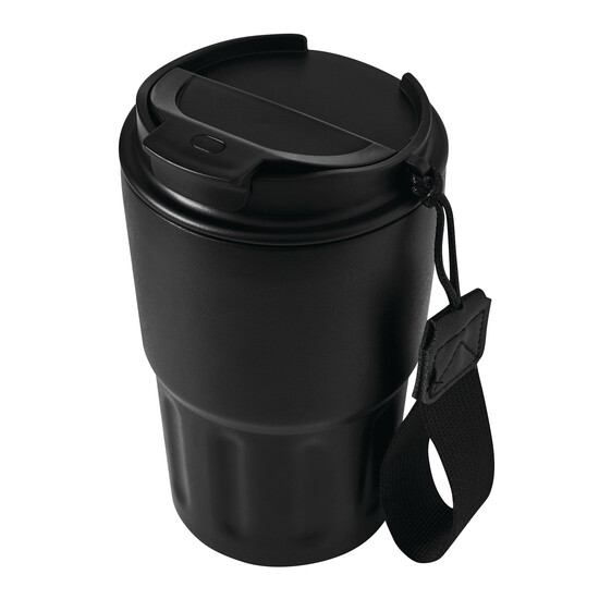 Vakuum-Trinkbecher TRAVEL MUG, schwarz