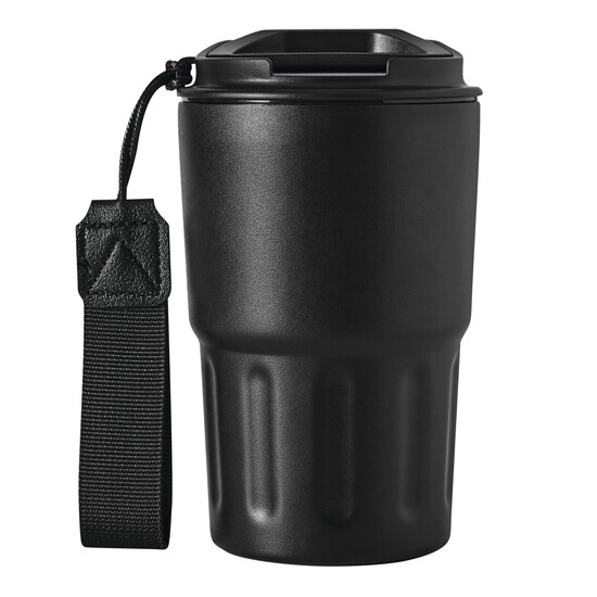 Vakuum-Trinkbecher TRAVEL MUG, schwarz