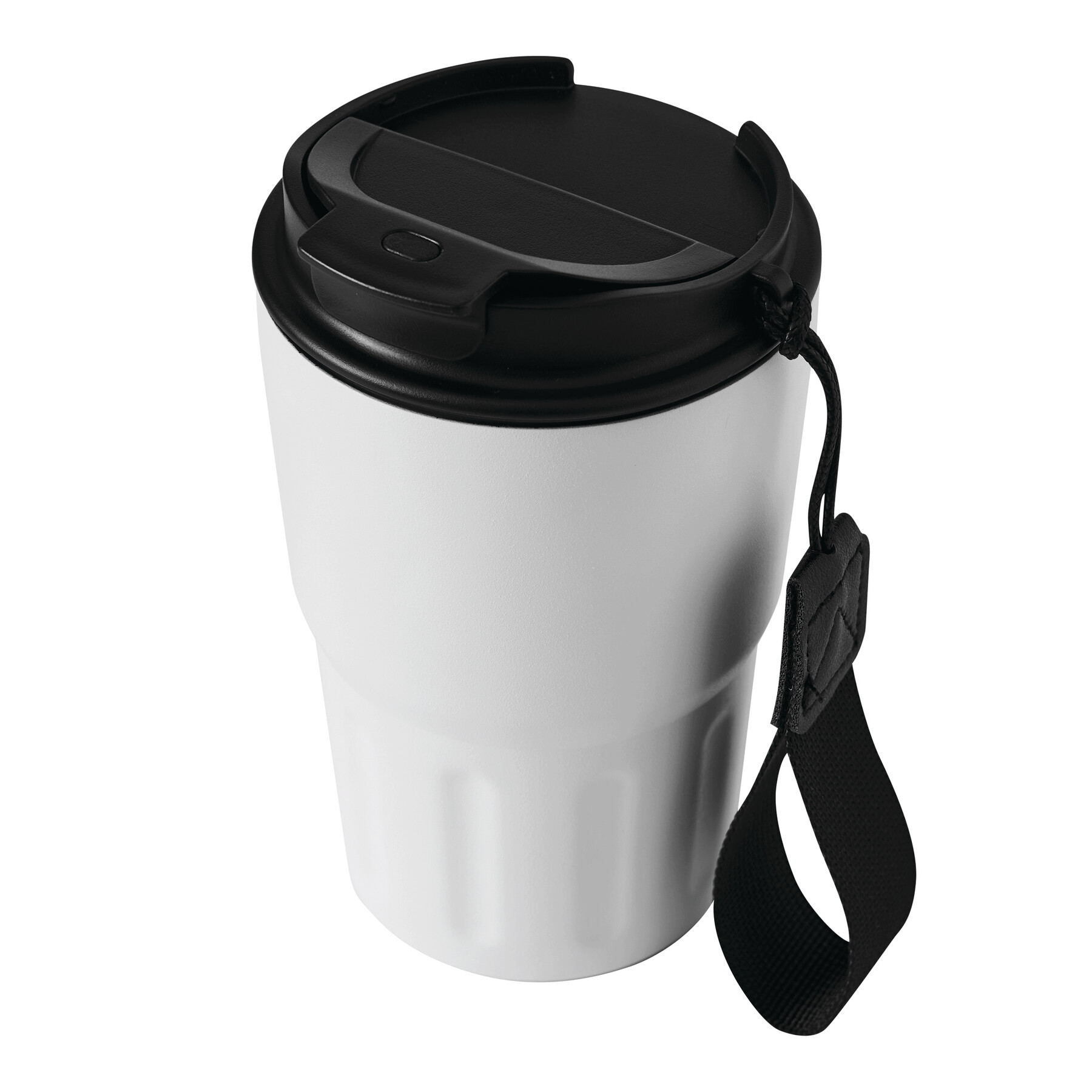 Vakuum-Trinkbecher TRAVEL MUG, weiß