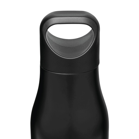 Vakuum-Trinkflasche BAMBOO LEGEND, schwarz