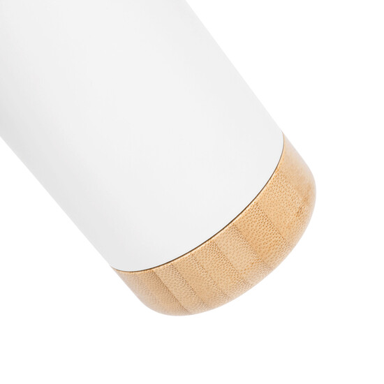 Vakuum-Trinkflasche BAMBOO LEGEND, weiß