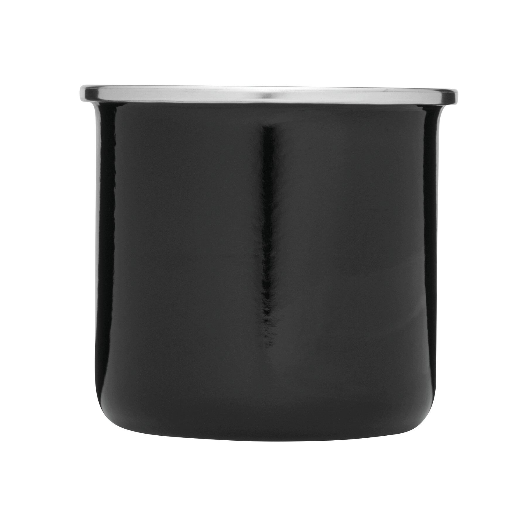 Emaille-Trinkbecher VINTAGE CUP, schwarz