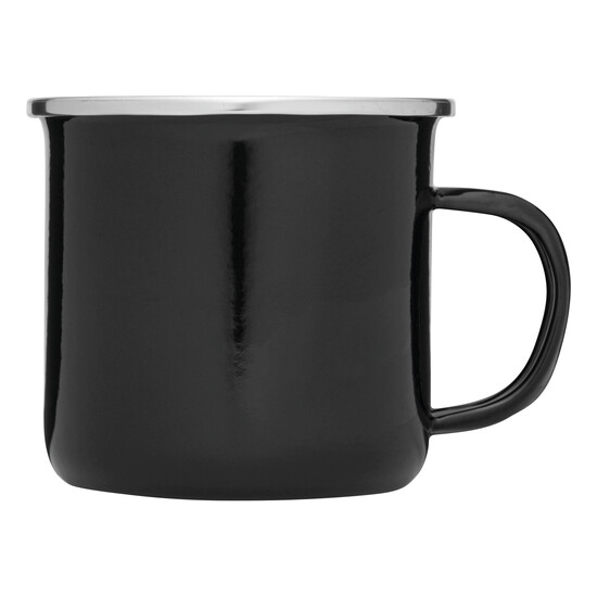 Emaille-Trinkbecher VINTAGE CUP, schwarz