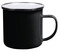 Emaille-Trinkbecher VINTAGE CUP, schwarz