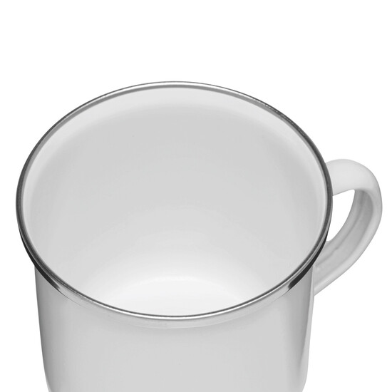 Emaille-Trinkbecher VINTAGE CUP, weiß