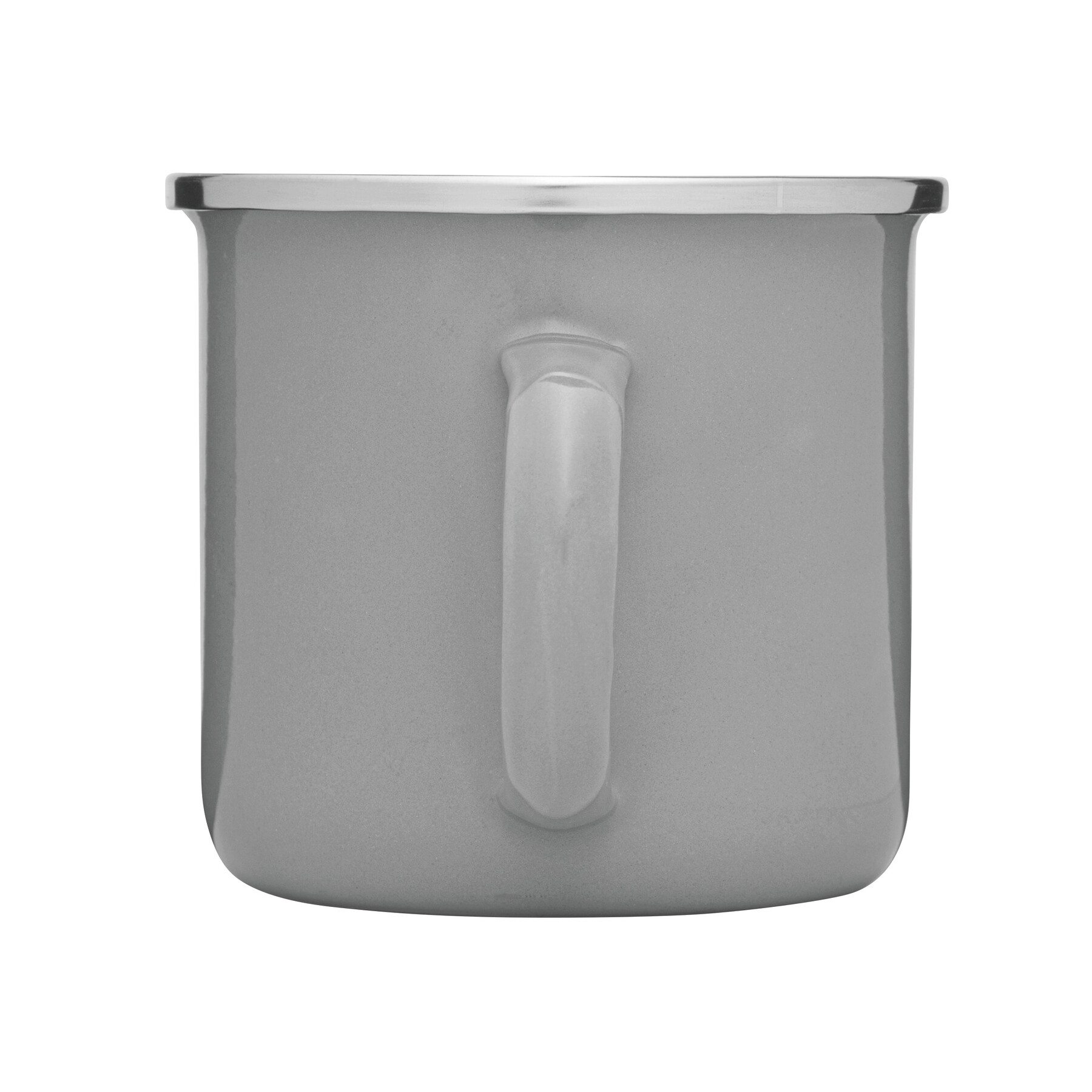 Emaille-Trinkbecher VINTAGE CUP, grau