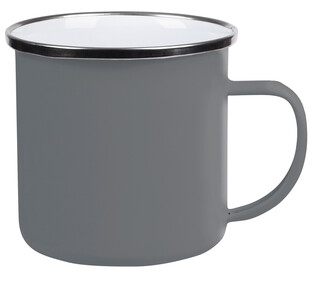 Emaille-Trinkbecher VINTAGE CUP, grau