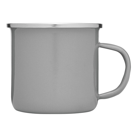 Emaille-Trinkbecher VINTAGE CUP, grau