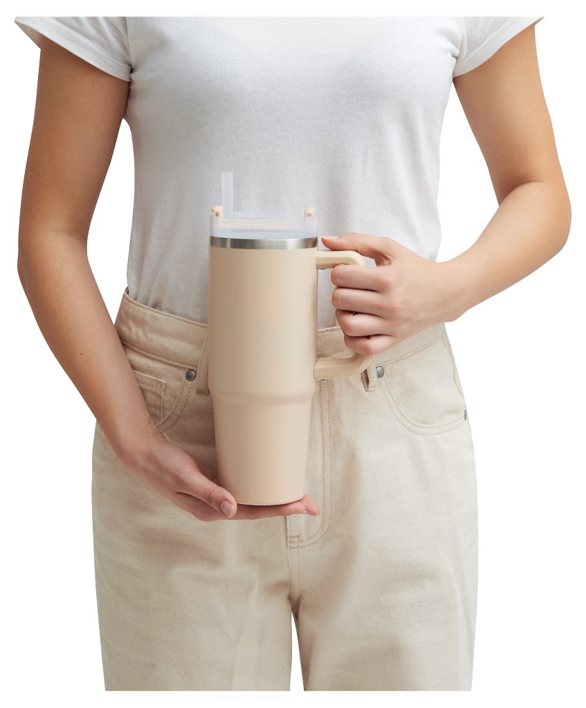DRINK DELUXE Vakuum-Trinkbecher, 900 ml