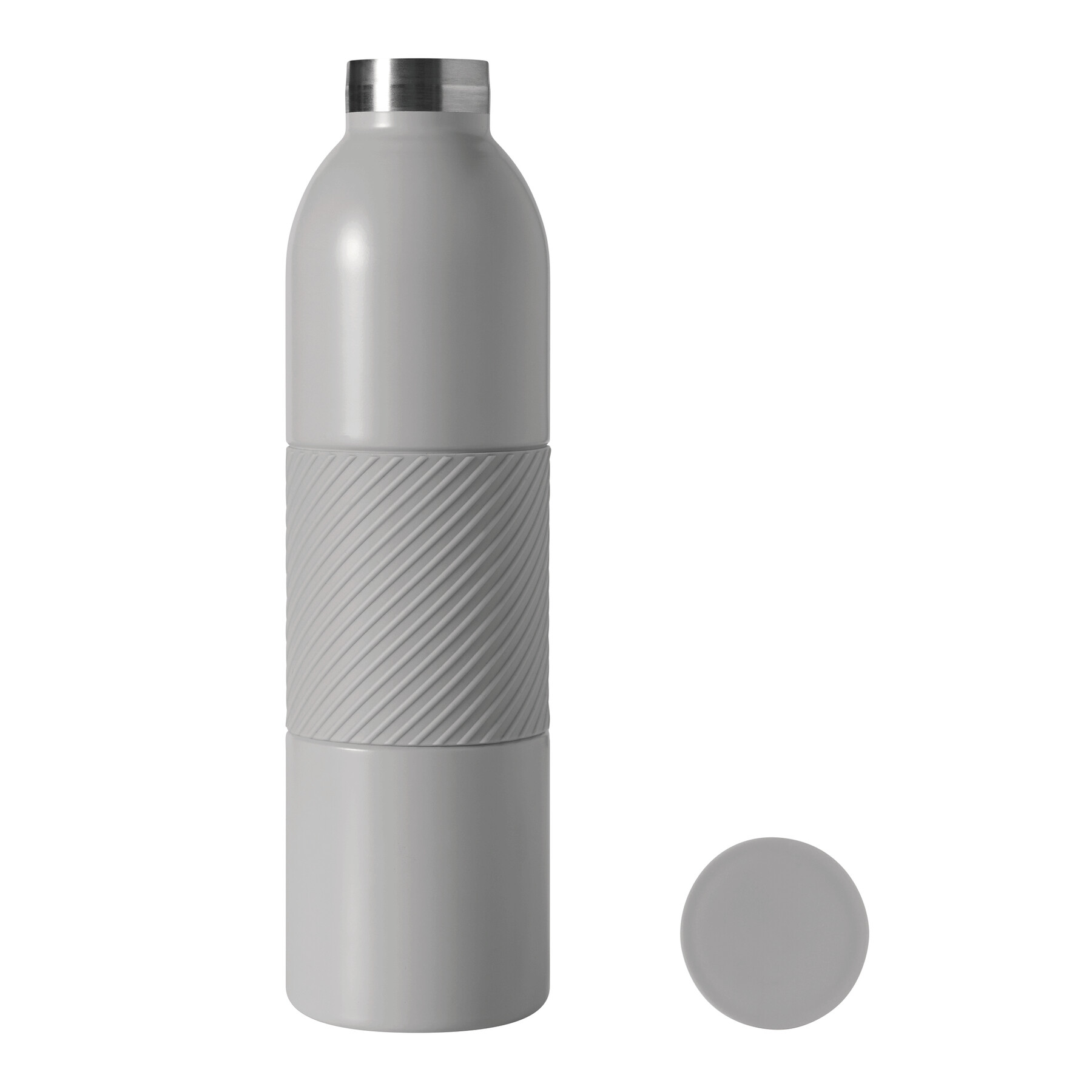 Vakuum-Isolierflasche VACUGRIP, grau
