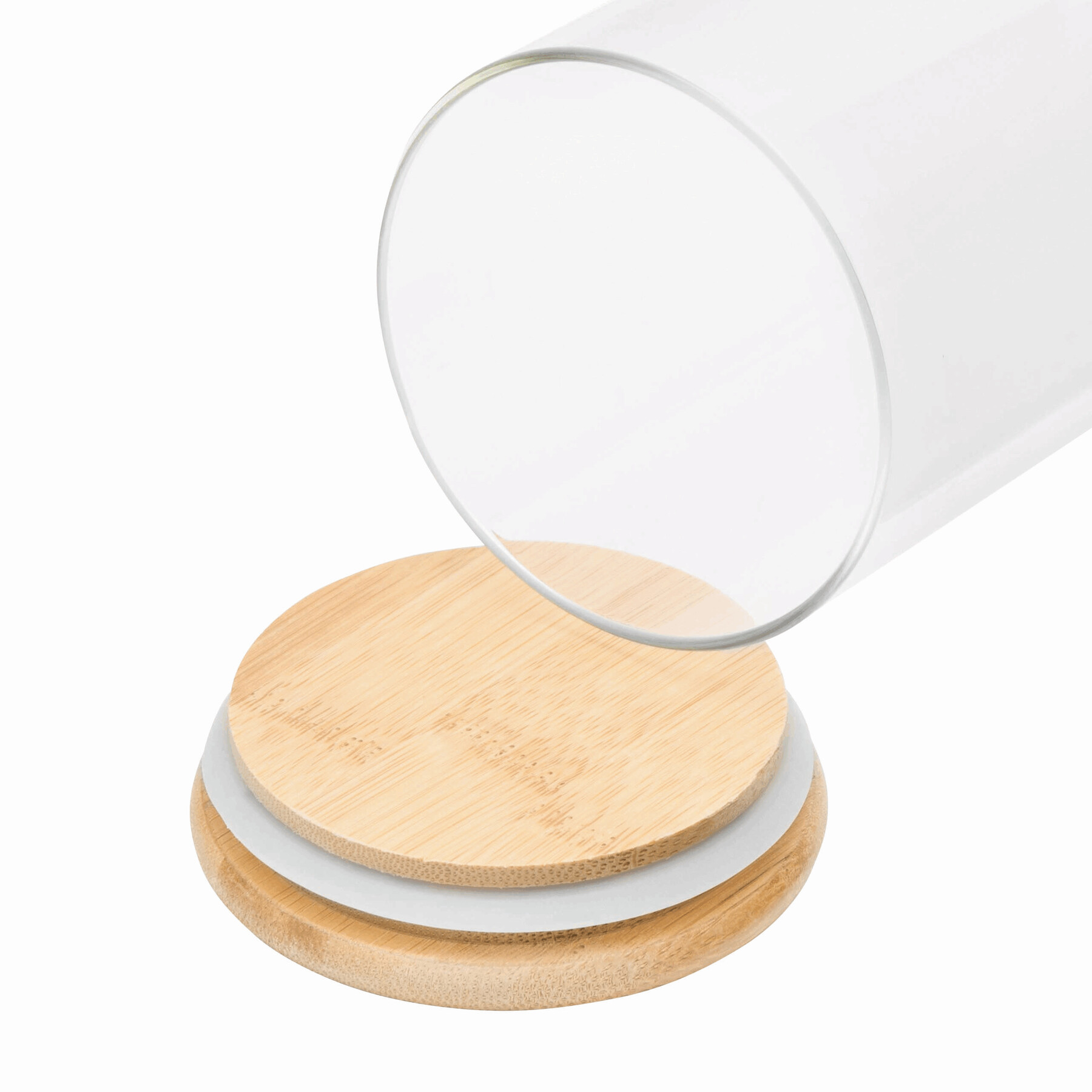 Glas-Vorratsdose ECO STORAGE L, Füllmenge ca. 850 ml, braun, transparent