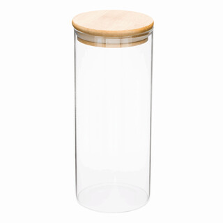 Glas-Vorratsdose ECO STORAGE L, Füllmenge ca. 850 ml, braun, transparent