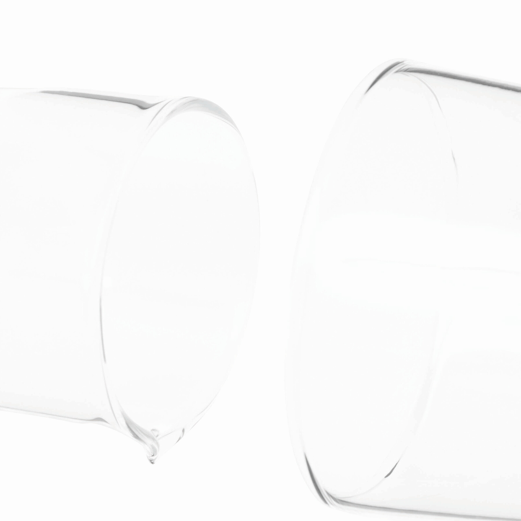 Glas-Karaffe mit Trinkglas CALMY, transparent