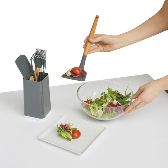 5-teiliges Küchenset COOKING TOOLS, grau