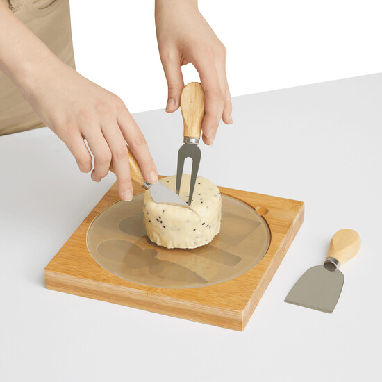 Käse-Messerset ORBITY, braun