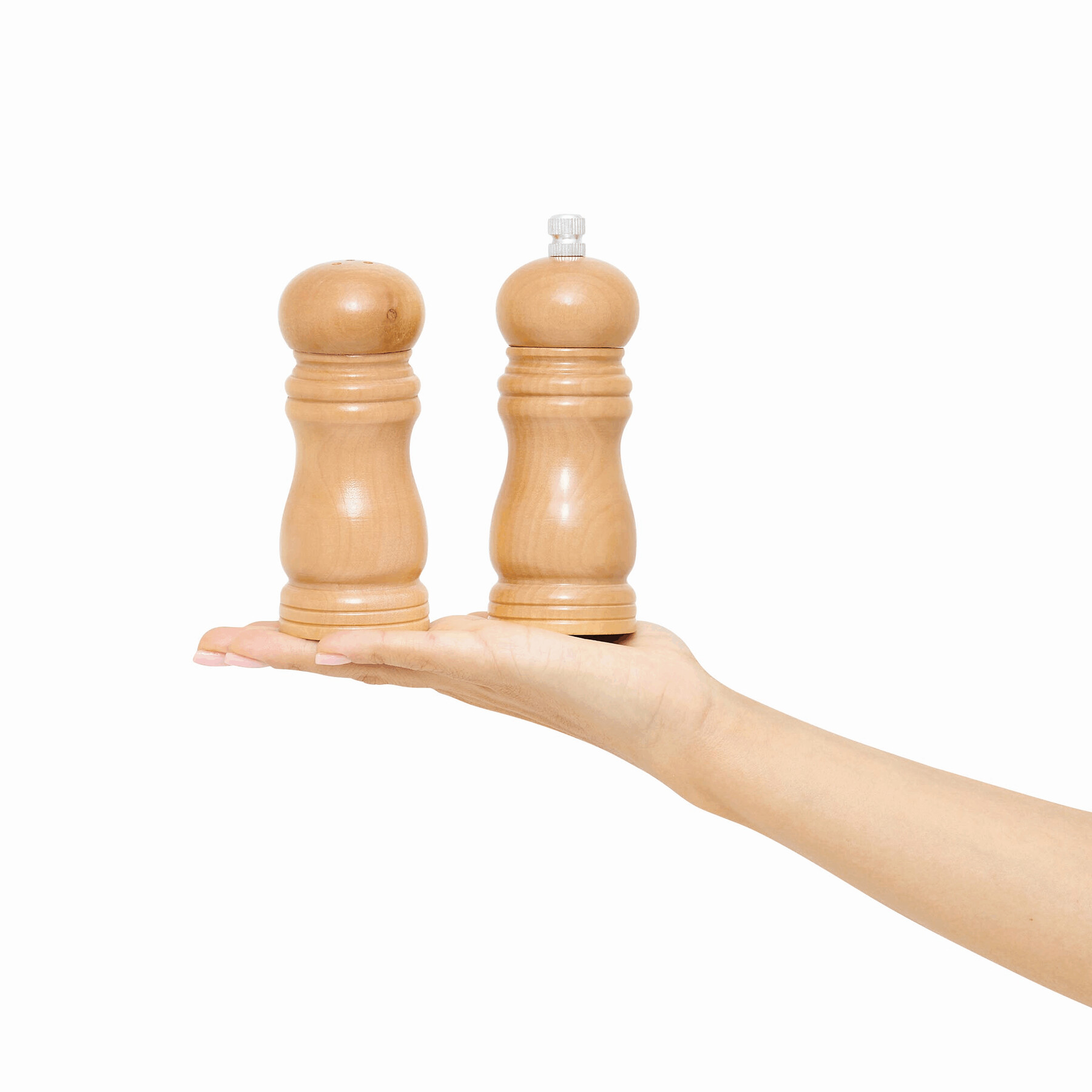 Salzstreuer & Pfeffermühle im Set DUO SPICE, braun