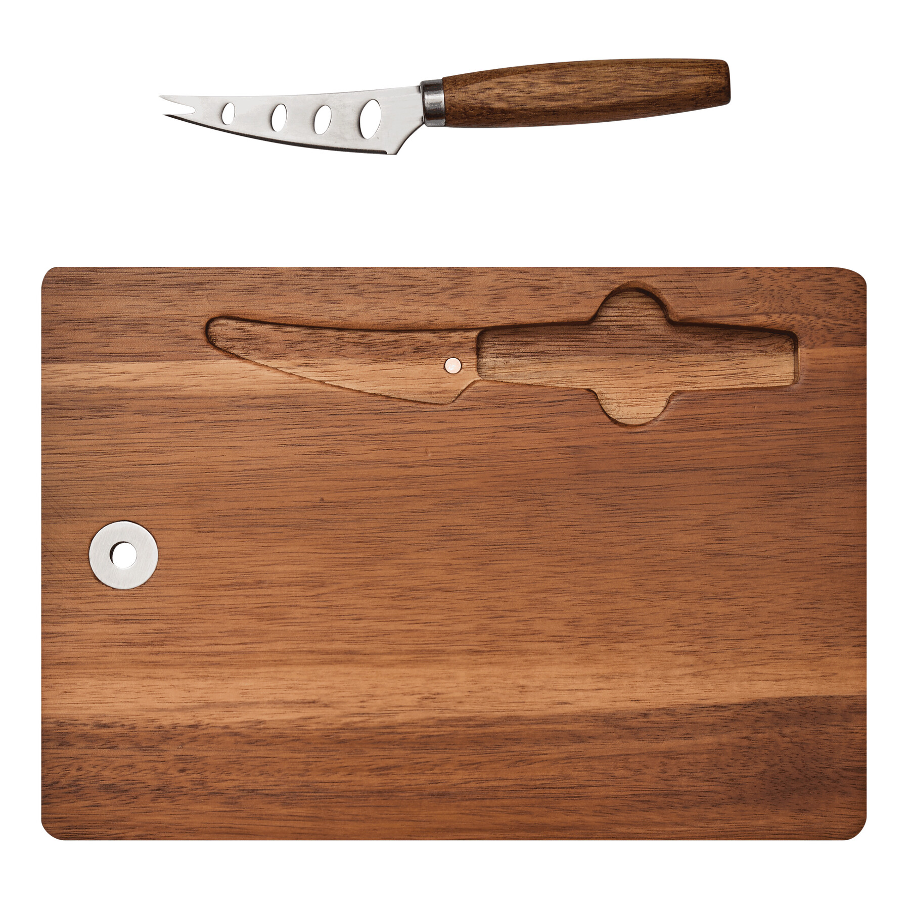 Käseset CHEESY ACACIA, braun, silber