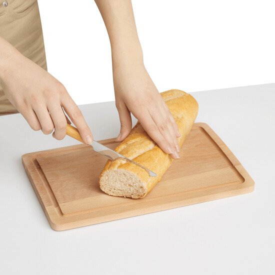Schneidebrett WOODEN SQUARE, braun