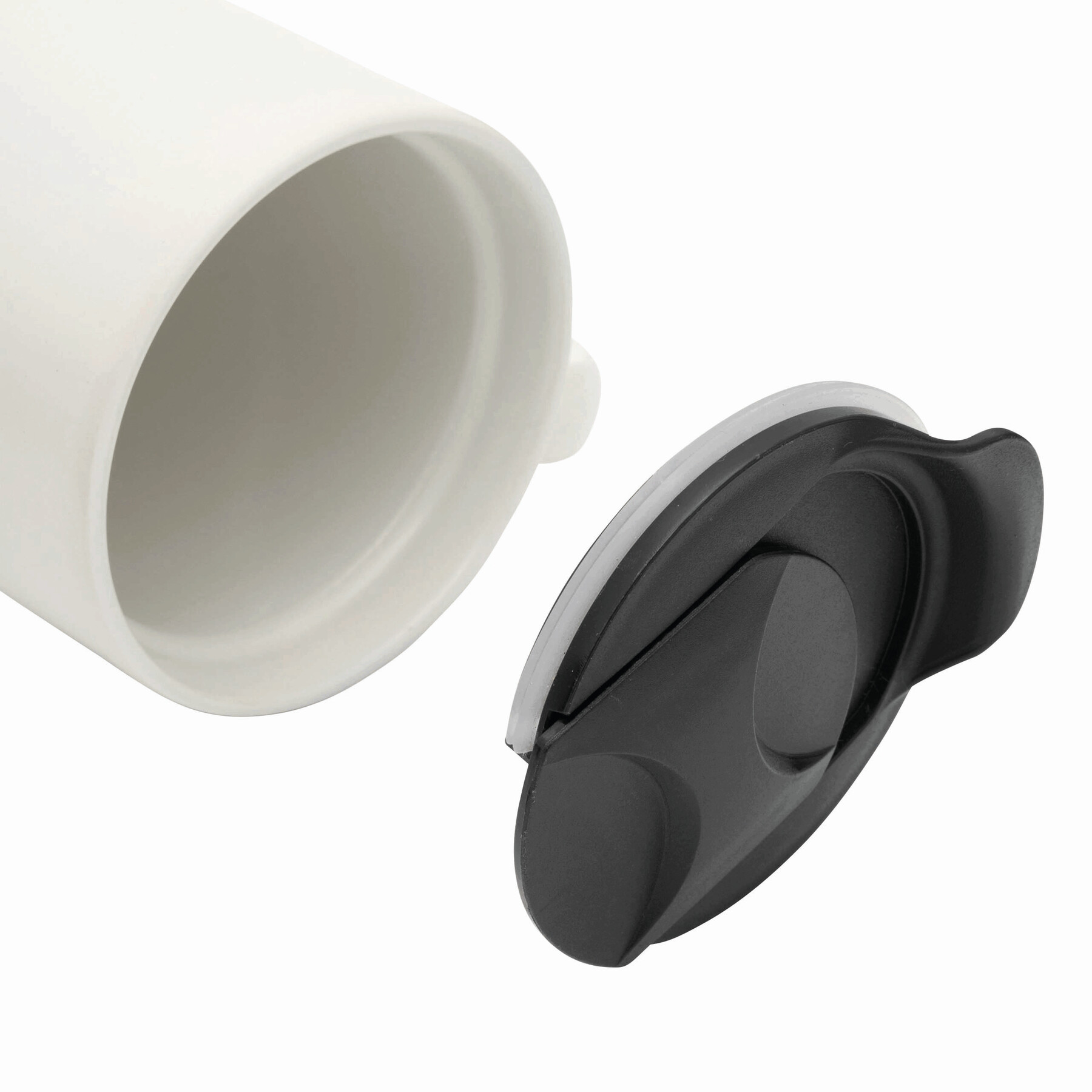 Trinkbecher DAY & NIGHT, braun, weiß