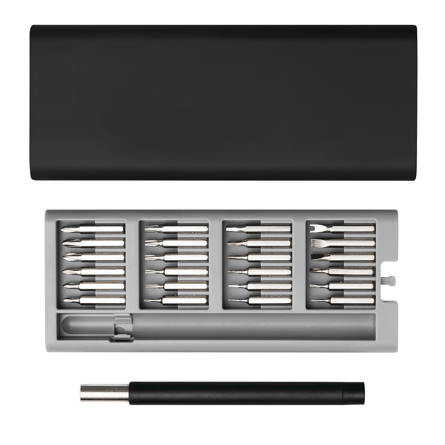 Schraubendreher-Set BIT PRECISION, 26-teilig, schwarz