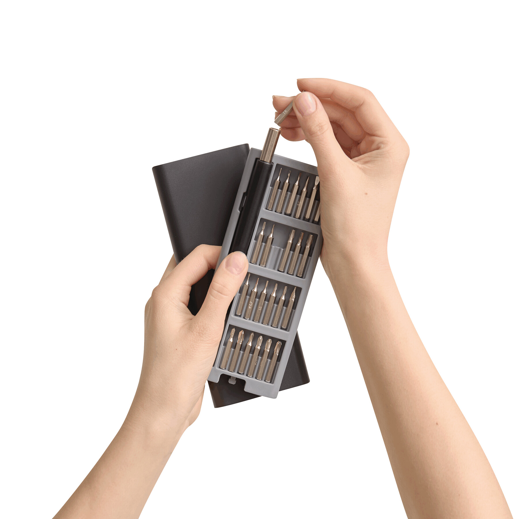 Schraubendreher-Set BIT PRECISION, 26-teilig, schwarz