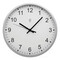 Funk-Wanduhr URANUS, silber, weiß