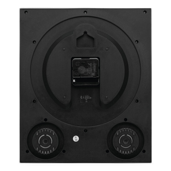 Rechteckige Wanduhr SATURN, silber