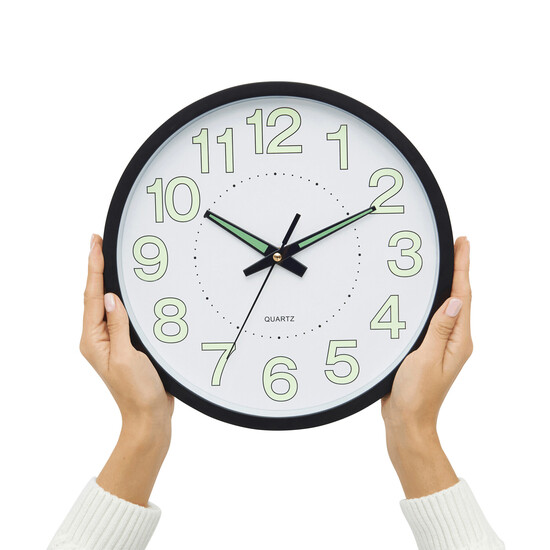 Wanduhr SUN, schwarz, weiß