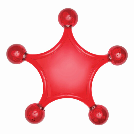 Massage-Seestern STARFISH, rot