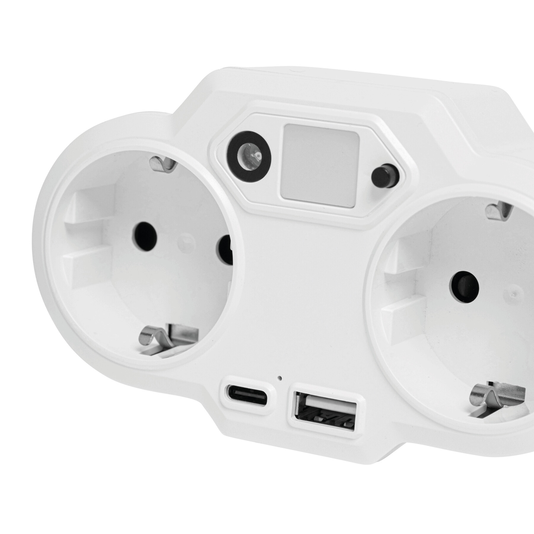 USB-Adapter-Stecker-Netzteil mit Nachtlicht ENDLESS POWER NIGHT, weiß