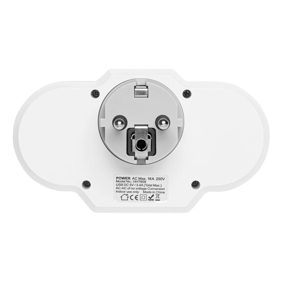 USB-Adapter-Stecker-Netzteil mit Nachtlicht ENDLESS POWER NIGHT, weiß