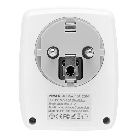 USB-Adapter-Stecker-Netzteil ENDLESS POWER PRO, weiß