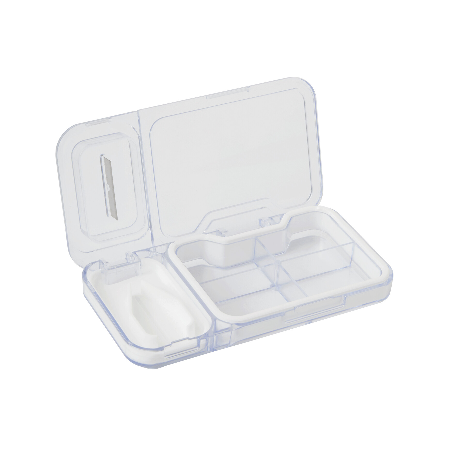 Tablettendose CUT IT, weiß