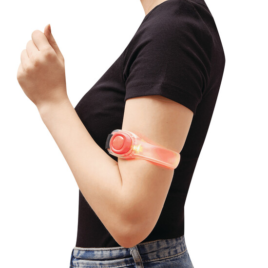 Blinklicht JOGGER, rot, transparent